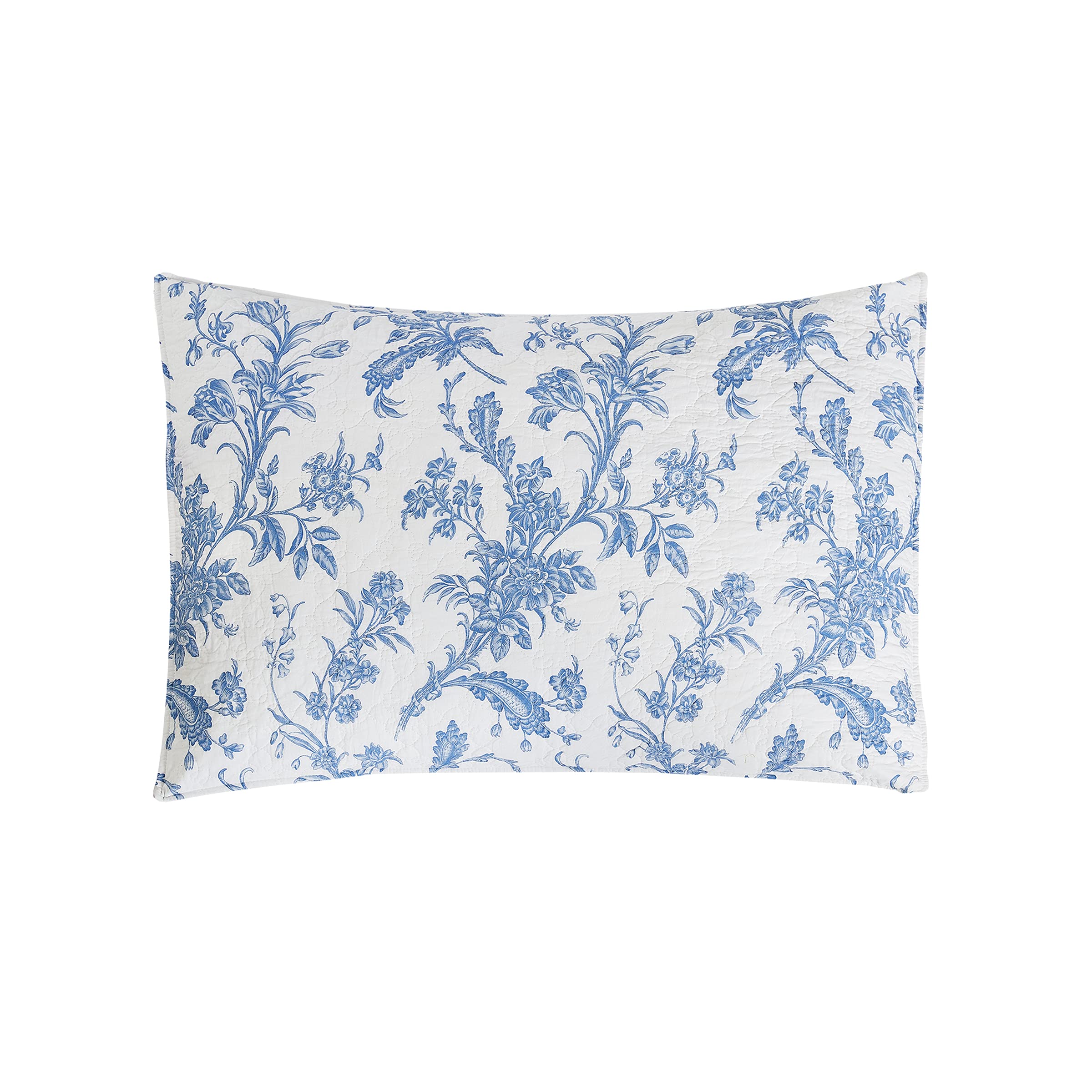 C&F Home Bleighton Blue 2-Piece Twin Quilt Set - 100% Cotton Lightweight Reversible Bedspread Coverlet with Floral Print, Machine Washable - Perfect for Guest Rooms, Kids' Bedrooms & Cozy Home Decor