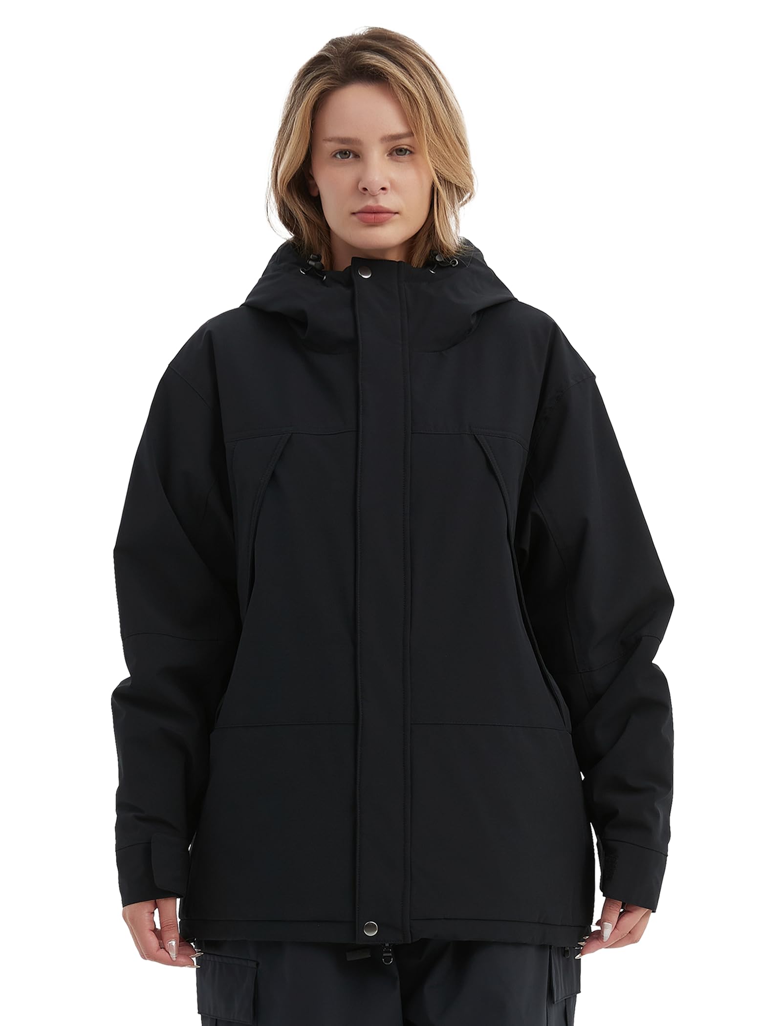 NOMADIKA Women's Waterproof Insulated Ski Jacket - Winter Snow Coat for Skiing & Snowboarding | Windproof Raincoat | Oversized Unisex Design | Perfect for Mountain Adventures & Cold Weather Activities