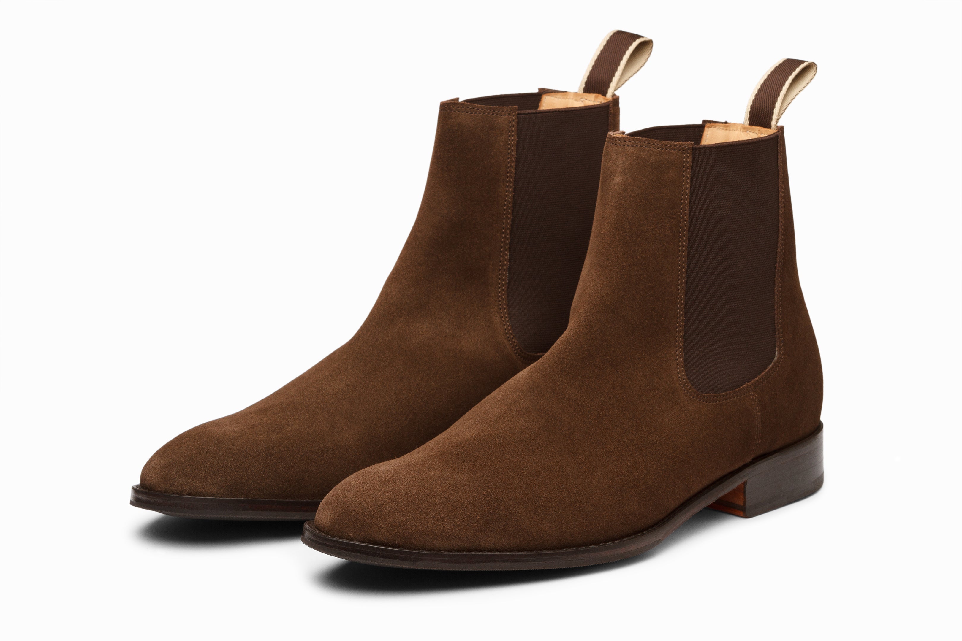 Men's Chelsea Boots Dark Brown Suede - Comfortable Ankle Boots for Casual & Dress Wear | Water-Resistant Suede Leather Shoes for Fall & Winter Fashion