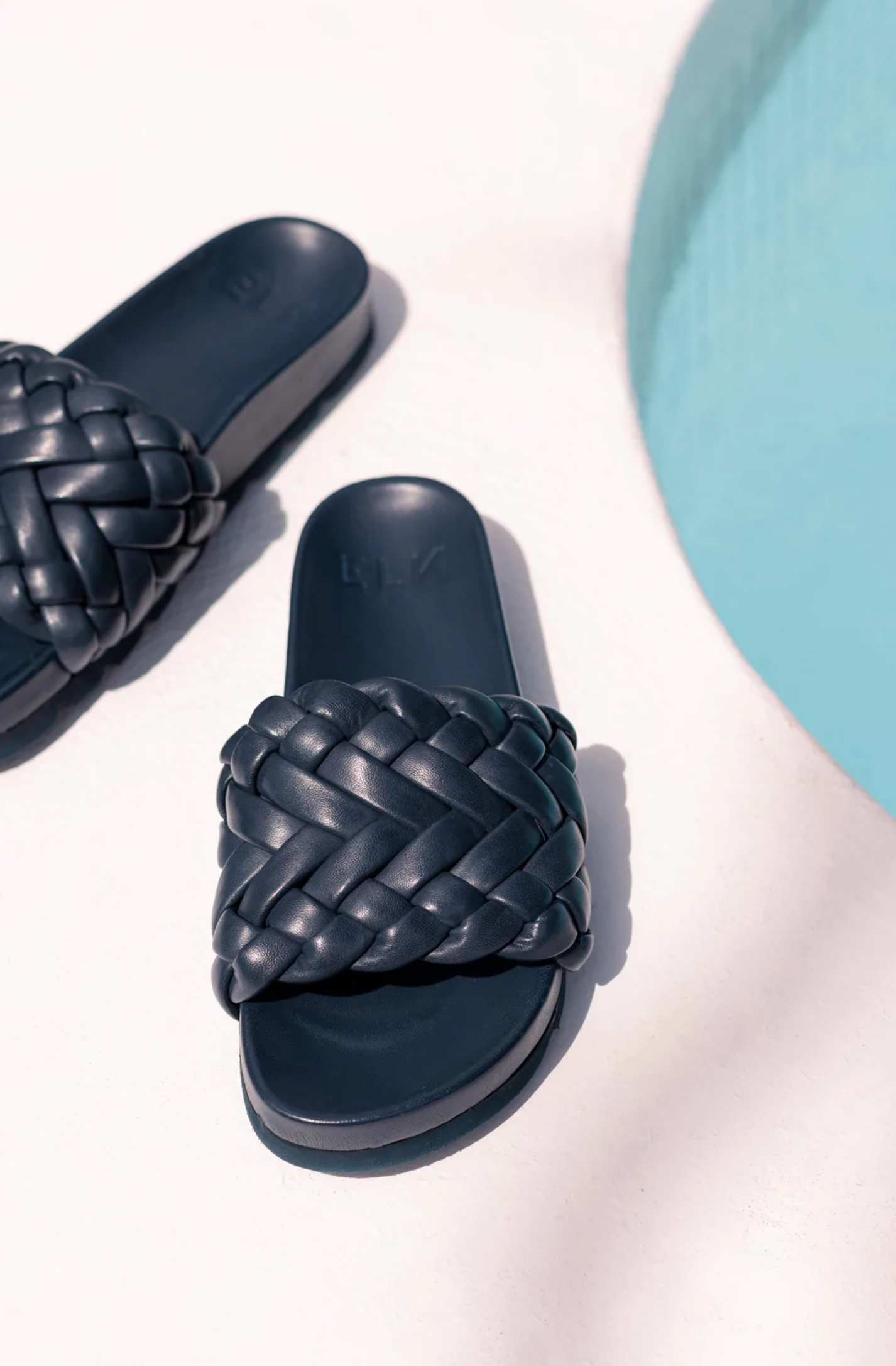 Elk The Label Braided Leather Slide Sandals - Comfortable & Stylish for Summer, Beach, and Casual Outings