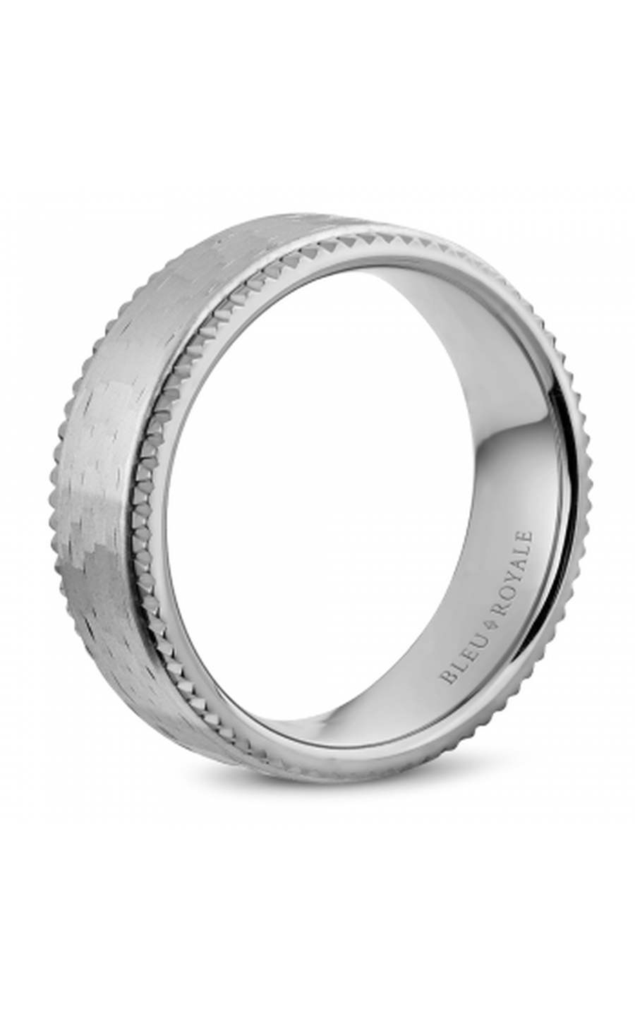 Bleu Royale Men's Wedding Band RYL 032W75 - 14K White Gold Classic Ring for Grooms & Brides - Perfect for Weddings, Anniversaries & Special Occasions