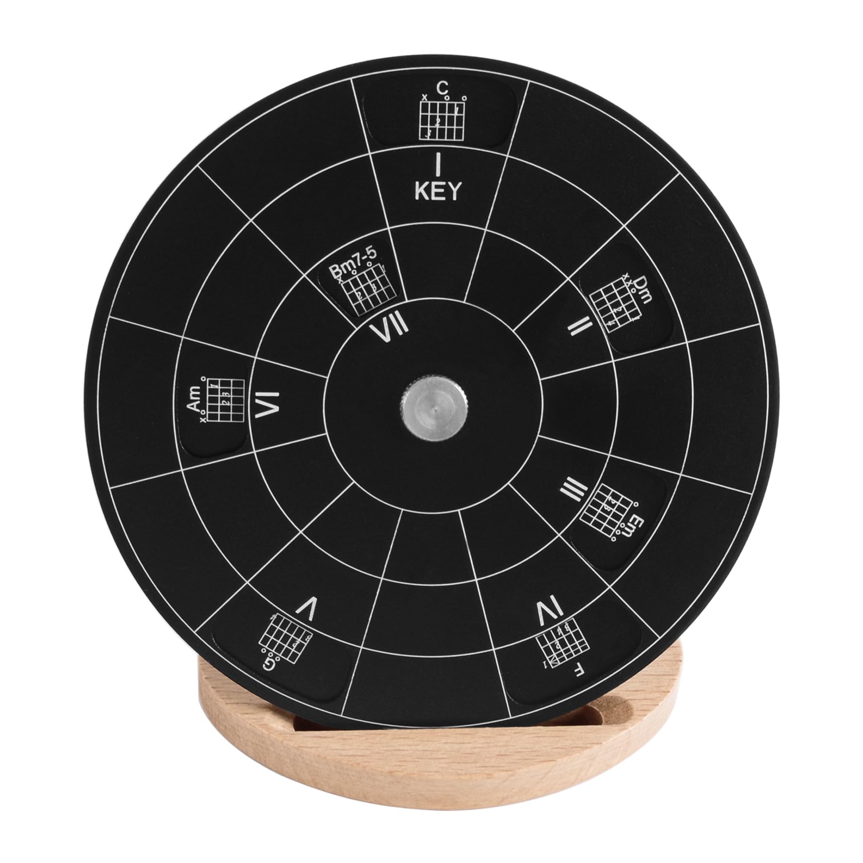 Rockhouse Guitar Chord Wheel Chart Compass - Music Theory Tool for Songwriting, Transposing Chords & Progressions - Perfect for Beginners & Advanced Musicians - Ideal for Music Composition, Practice & Live Performances