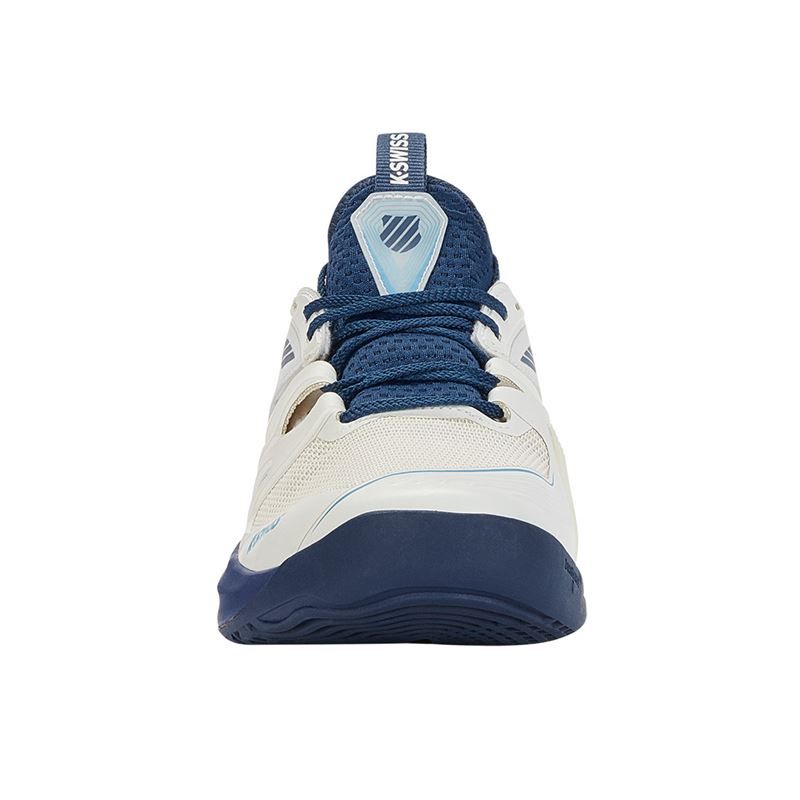 K Swiss SpeedTrac Men's Tennis Shoes - White & Blue Athletic Shoes for Men | Perfect for Tennis, Running & Casual Wear