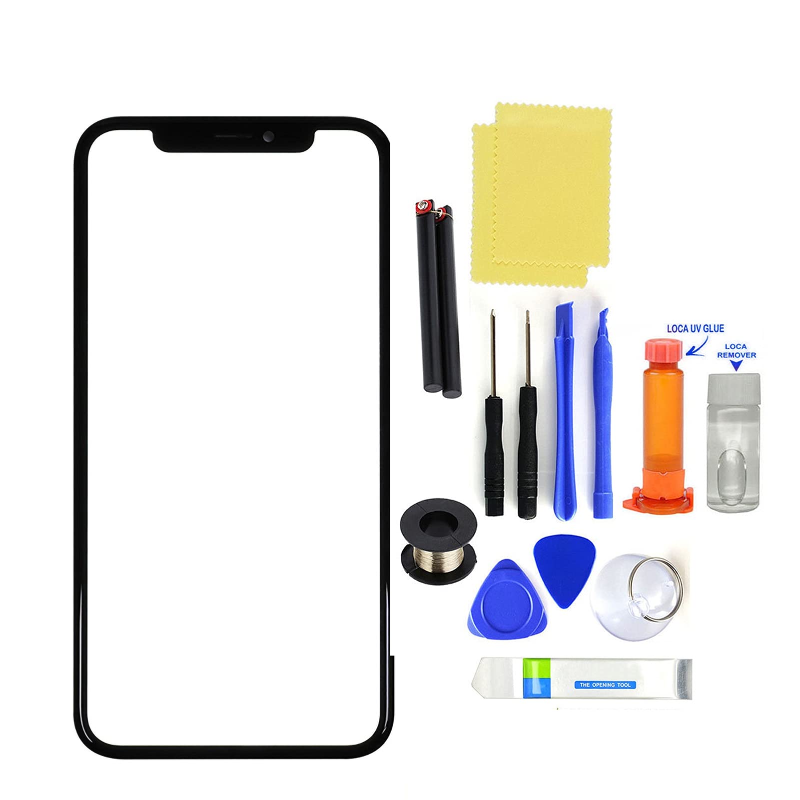 Ultra-Thin Replacement Glass Screen Protector for iPhone X/XR/XS/XS Max/11/11 Pro/11 Pro Max - HD Clear, Scratch-Resistant, Bubble-Free Installation - Perfect for Daily Use, Gaming & Outdoor Activities