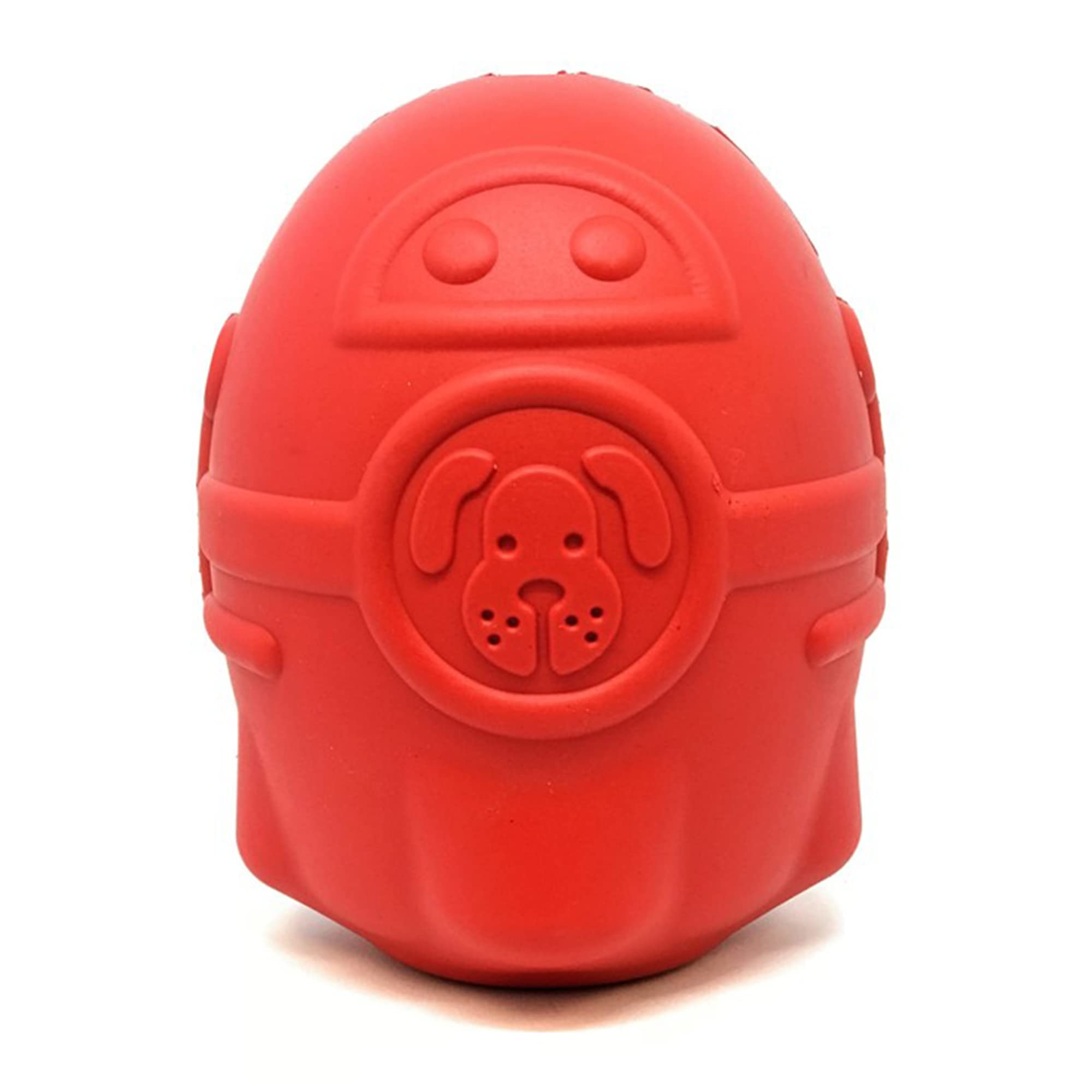 SodaPup Spotnik Rocketman - Durable Dog Chew Toy & Treat Dispenser | Non-Toxic Natural Rubber | Made in USA | Mental Stimulation & Anxiety Relief | Perfect for Aggressive Chewers, Training & Playtime