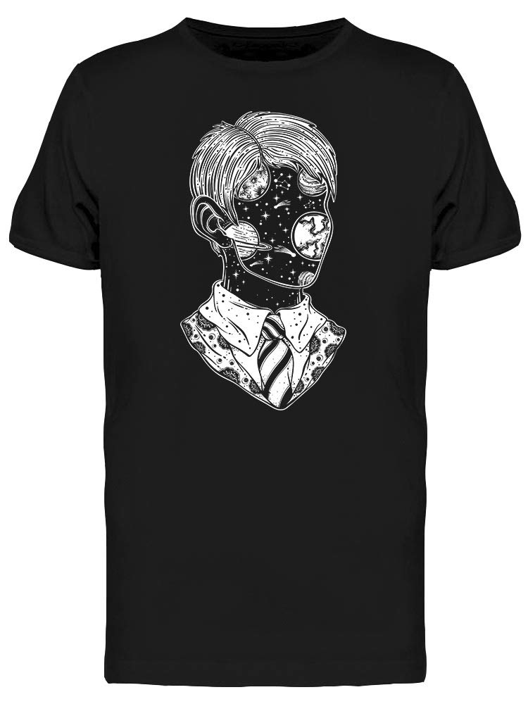Smartprints Space Face Graphic T-Shirt for Men - Black | Casual Wear & Everyday Outfit