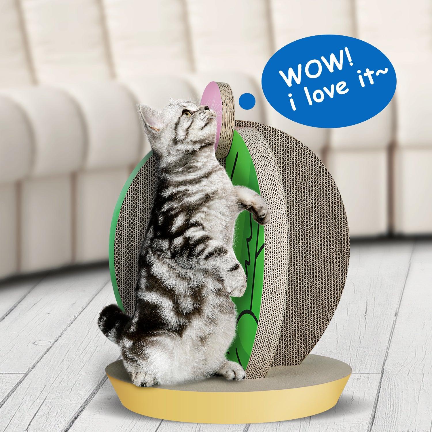 Cactus-Shaped Cat Scratching Post - 15x15x19.29 Inch Cardboard Cat Condo & Scratcher for Indoor Cats | Perfect for Playtime, Scratching & Climbing