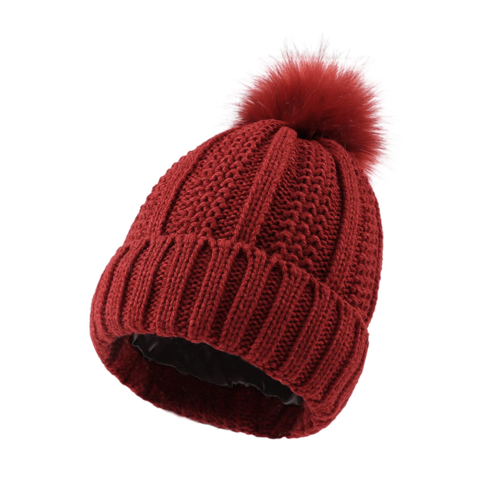 Women's Winter Knit Beanie Hat - Warm & Soft Knitted Cap for Cold Weather - Perfect for Outdoor Activities, Skiing, and Fall Fashion