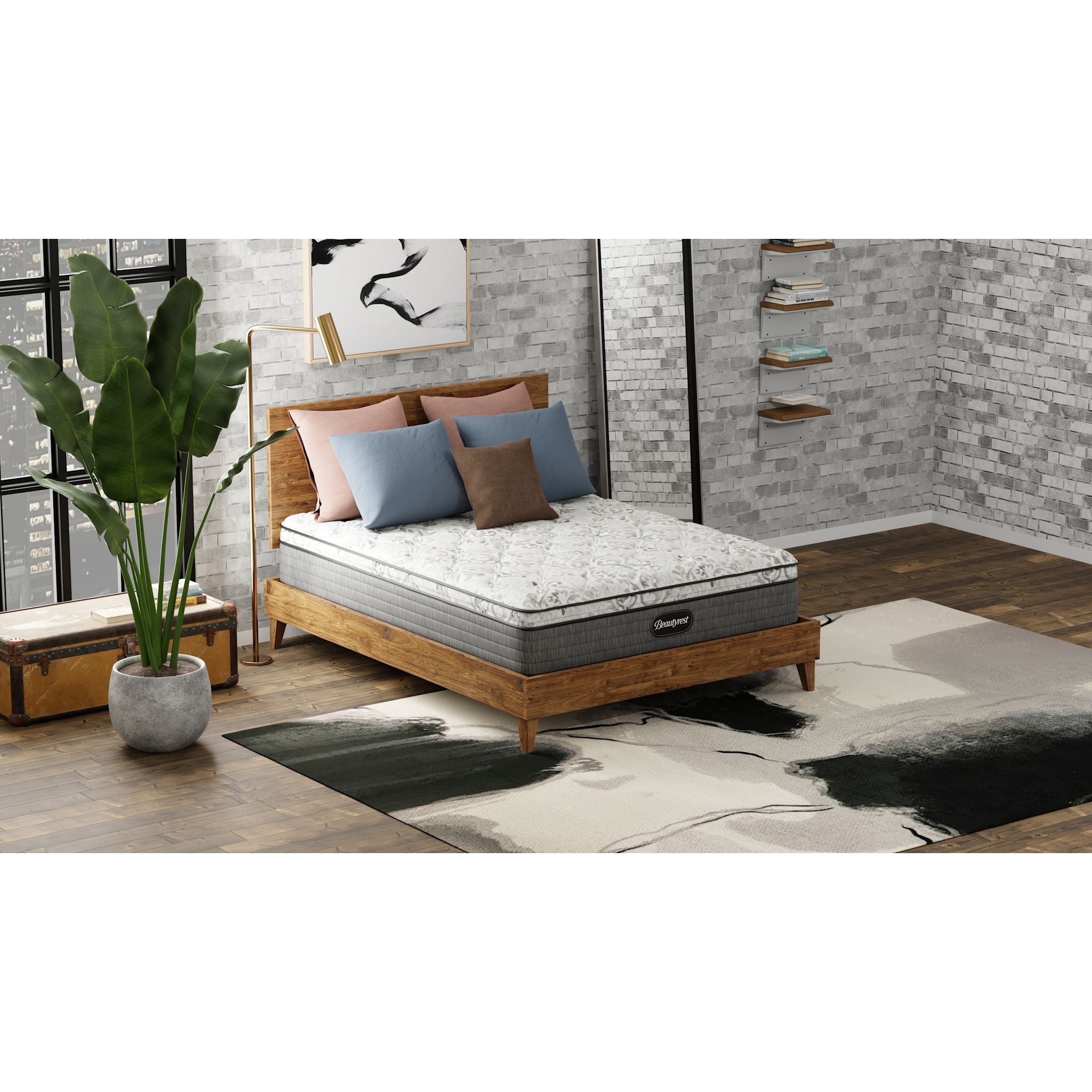 Beautyrest DualCool Kira EuroTop 12.5 Inch Cooling Gel Memory Foam Mattress - Queen Size for Hot Sleepers, Bedroom Upgrade with Pressure Relief & Motion Isolation