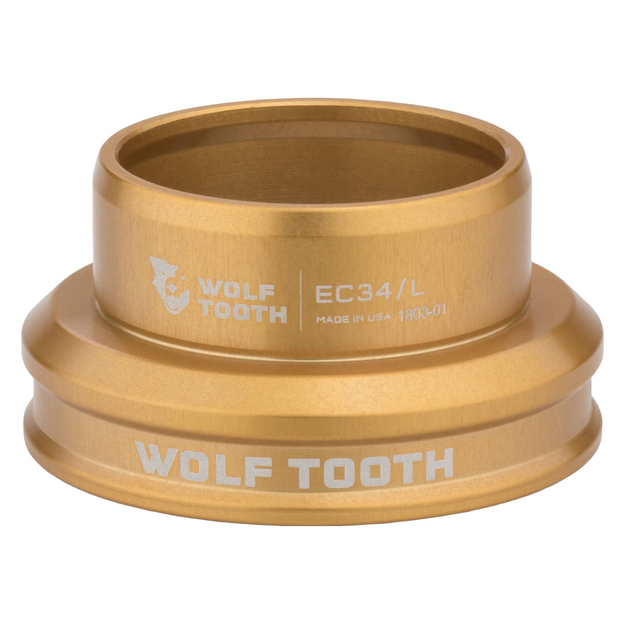Wolf Tooth Performance External Cup (EC) Headset - Lightweight MTB Bike Headset for Smooth Steering - Perfect for Mountain Biking, Trail Riding & Cycling Adventures