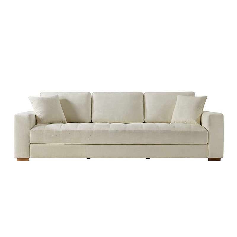 Morgan Large Four Seater Cream Colored Sofa - Luxurious Living Room Furniture for Home & Office Comfort