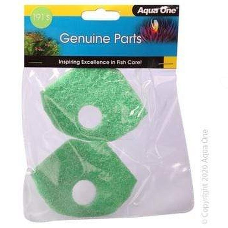 Aqua One Sponge Phosphate Remover 2-Pack (191s IFX 100 25191s) - Premium Aquarium Filter Media for Crystal Clear Water | Perfect for Freshwater & Saltwater Fish Tanks
