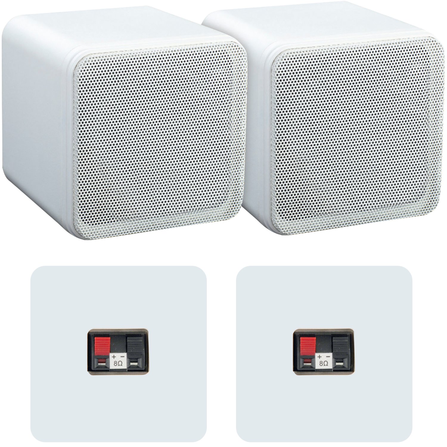 80W Bluetooth Bookshelf Speakers with 110W Wireless Amplifier - Smart Home Audio System for Alexa/Echo - Perfect for Café, Bar, Restaurant & Home Theater Surround Sound