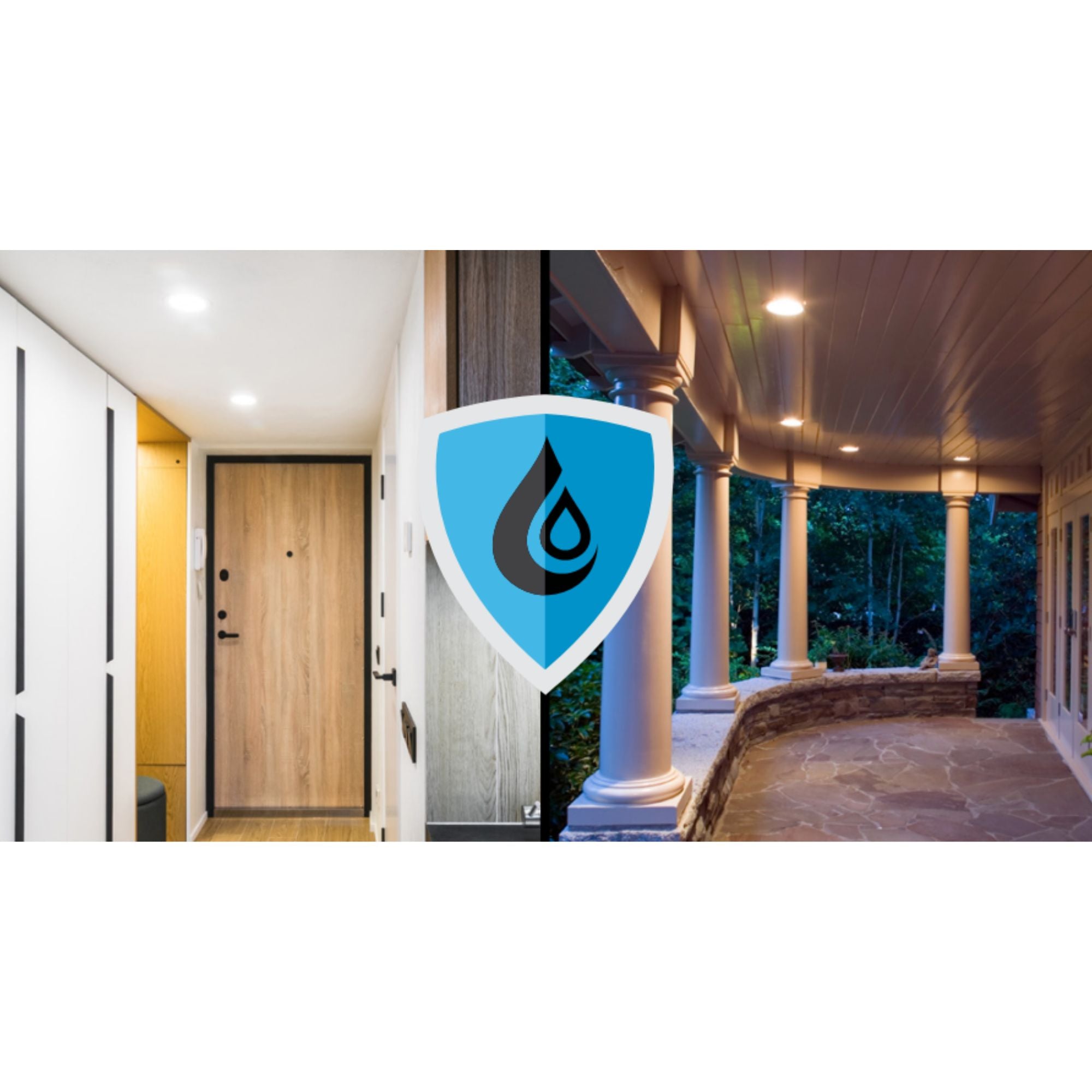 4 Inch Backlit Wafer LED Downlight - 650 Lumens, CCT Selectable (2700K-5000K), White Smooth Trim - Perfect for Kitchen, Bathroom, and Hallway Lighting