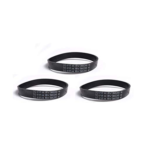 Hoover Elite Upright Vacuum Cleaner Belts 3-Pack - Compatible with All Hoover Elite & Legacy Models (Replacement for Part 17386) - Perfect for Home Cleaning, Pet Hair Removal & Car Detailing