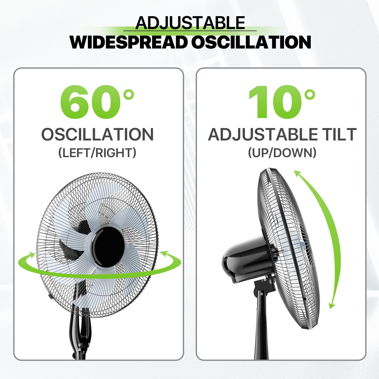 Magshion 17-Inch Oscillating Quiet Pedestal Fan with Remote Control, Timer, Adjustable Tilt Head, 3 Speed Settings - Ideal for Home, Bedroom, Office & Living Room Cooling (Black)