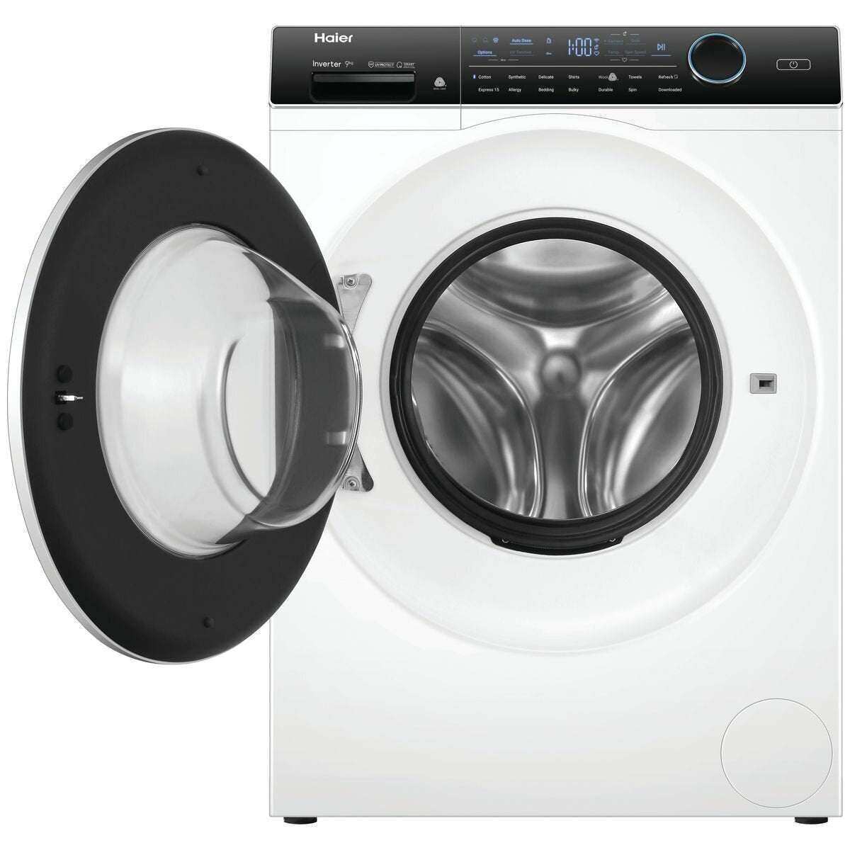 Haier 9kg Front Load Washing Machine 600 Series HWF90AN1 with UV Protection - Perfect for Apartments, Laundromats, and Energy-Efficient Homes