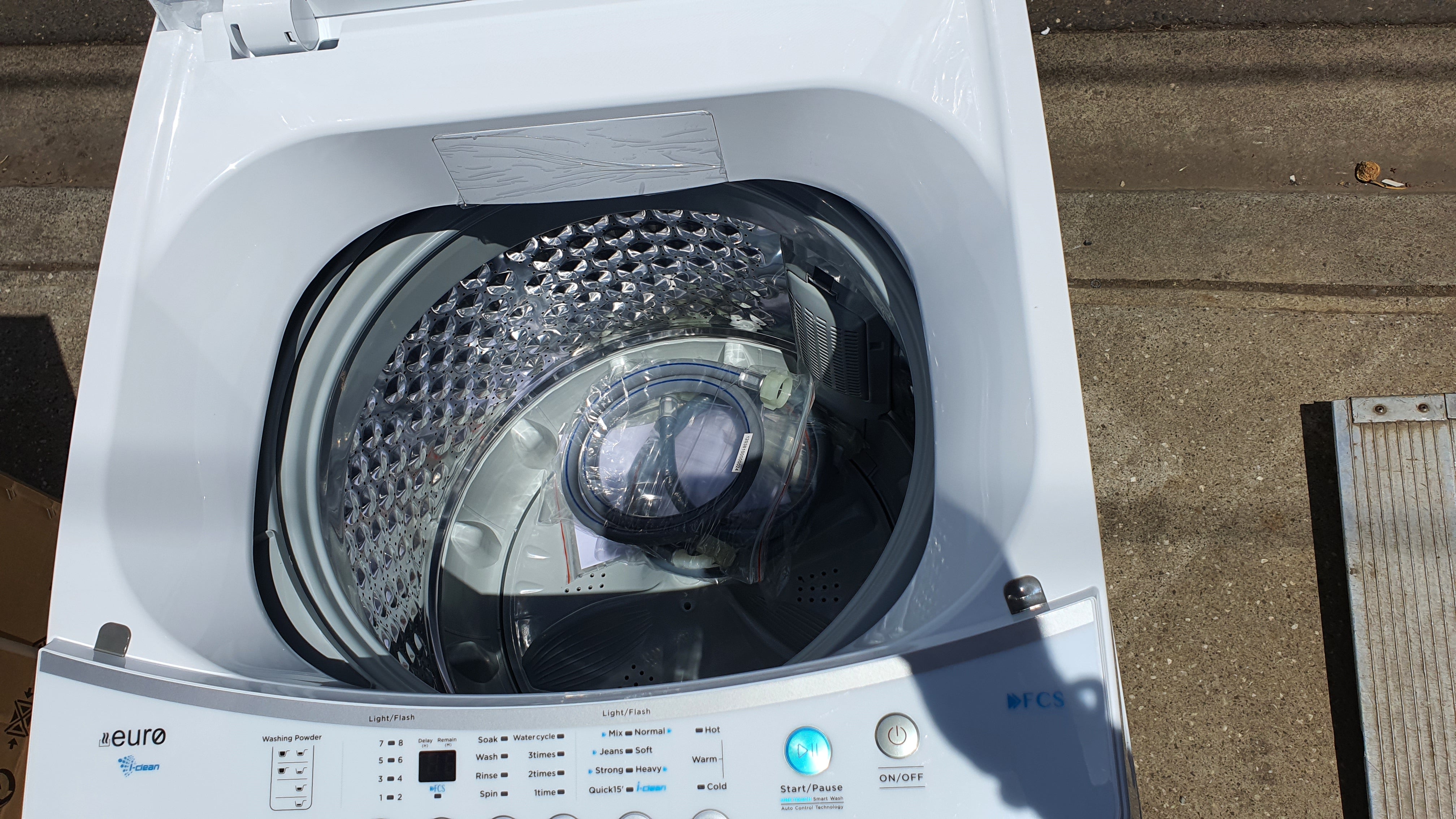 Brand New Euro ETL7KWH 7kg Top Load Washing Machine - Energy Efficient, 3-Year Warranty - Perfect for Apartments, Small Homes & Laundry Rooms