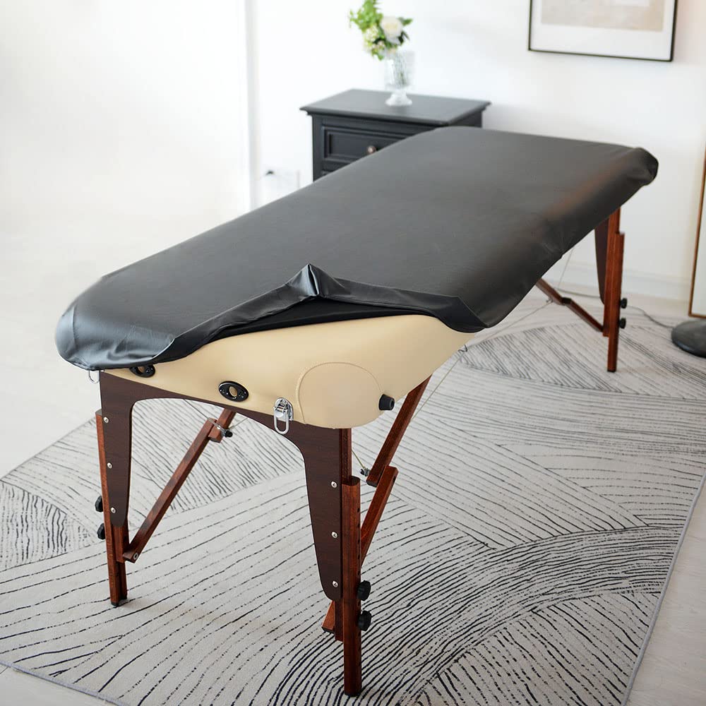 ARTABLE Universal Massage Table Cover - Waterproof PU Vinyl Leather Protection Sheet for 28-32
