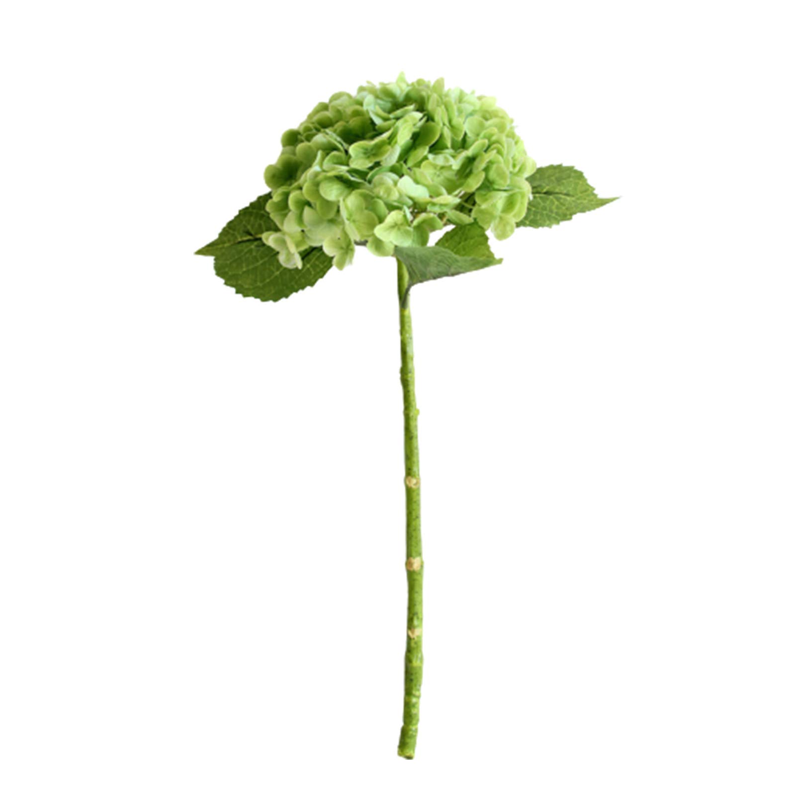 UV Resistant Artificial Hydrangea Plant - 3D Realistic Fake Outdoor Flowers for Wedding, Home, Hotel Decor - Dark Green - Perfect for Porch, Garden, and Office Decoration