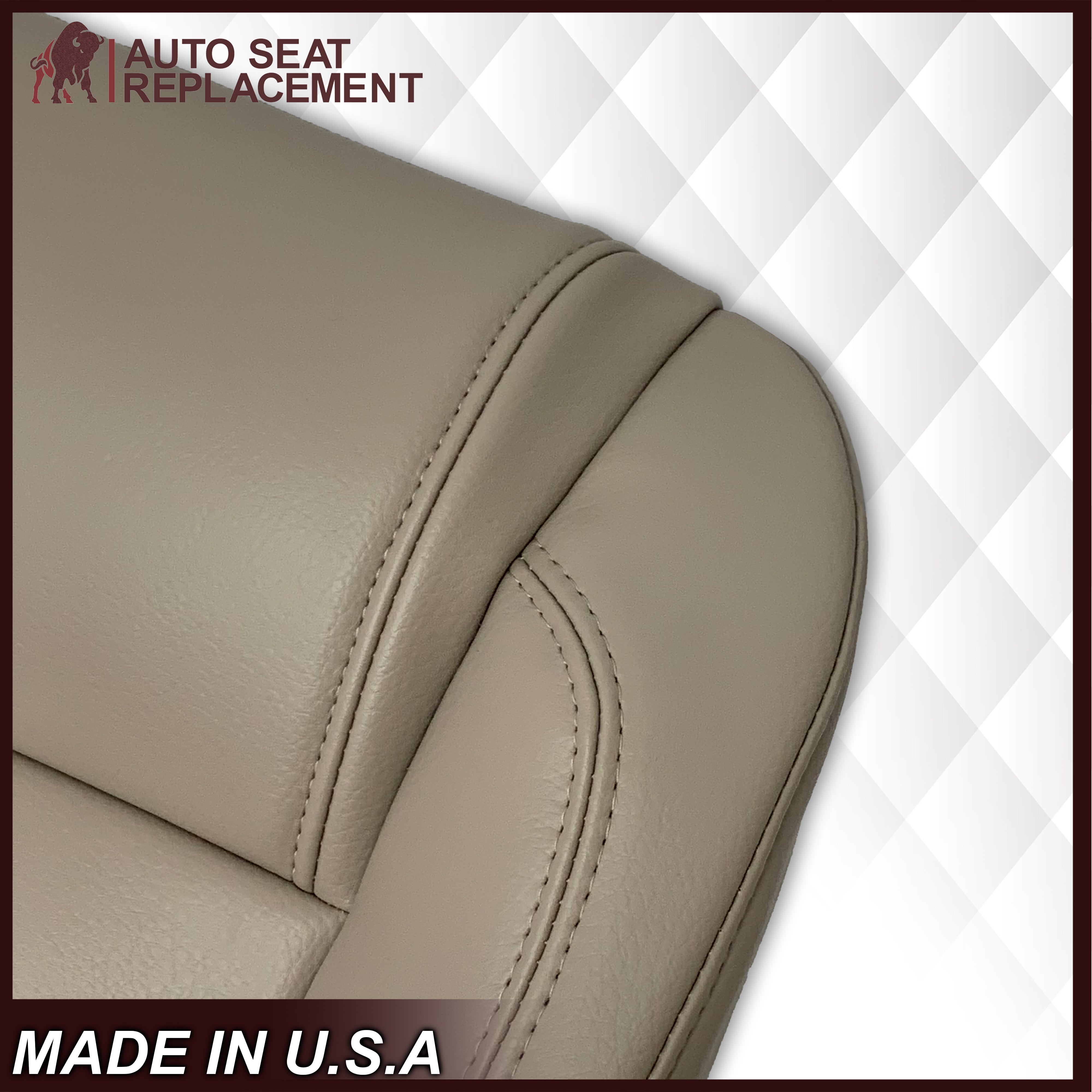 2011-2015 Ford Explorer Replacement Seat Covers - Genuine Leather or Premium Vinyl Options in Gray | Perfect for Car Interior Upgrade & Road Trips