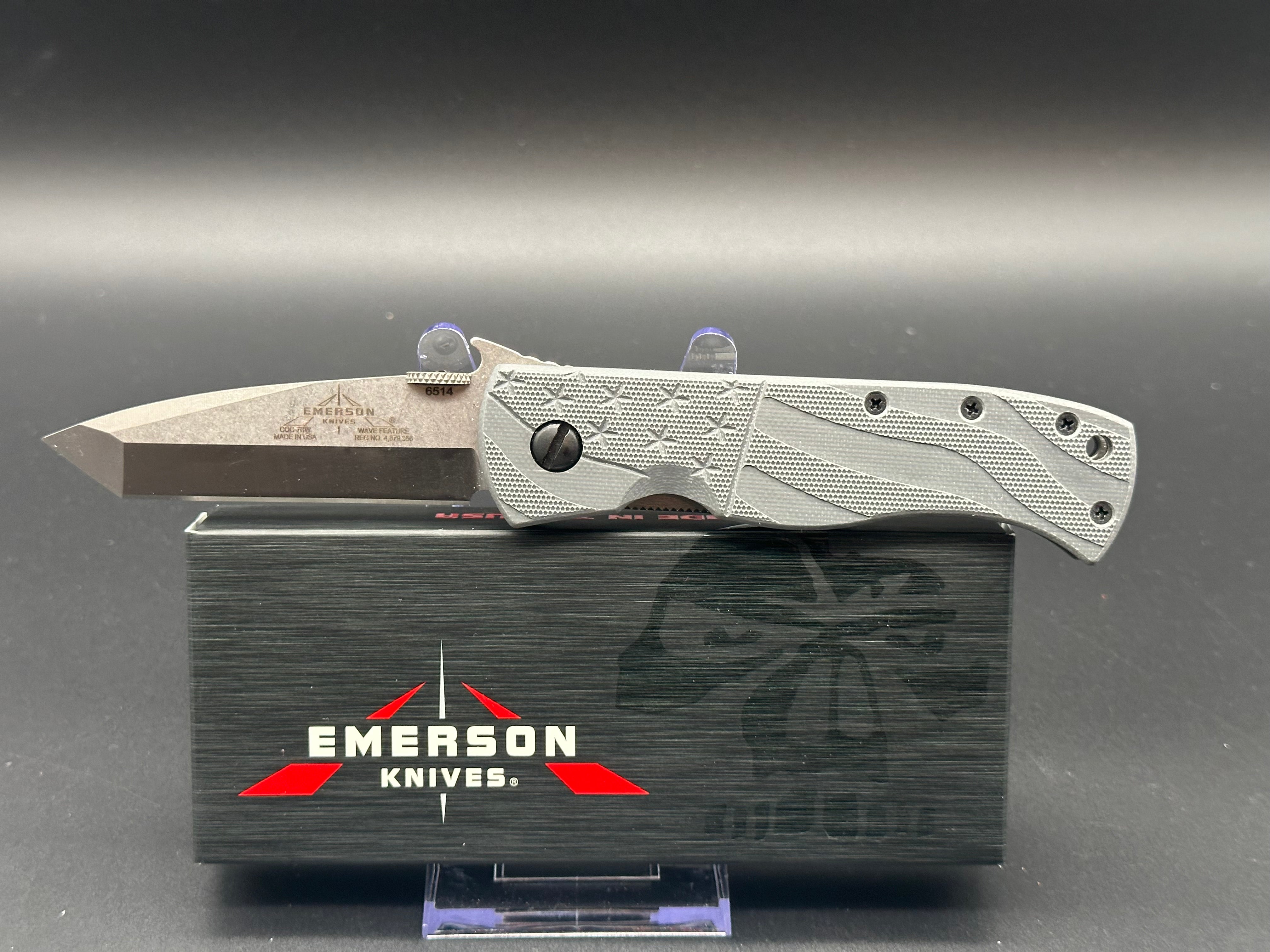 Emerson CQC-7B Folding Knife - 25th Anniversary Limited Edition with Stars & Stripes Design - Perfect for Outdoor Adventures, Camping, and Everyday Carry (EDC)