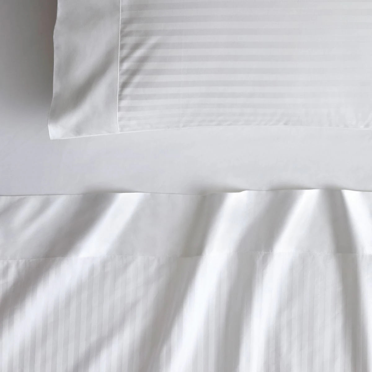 Sheridan Millennia 1200TC Fitted Sheet - Snow White Luxury Bedding for Hotels & Home Master Bedrooms