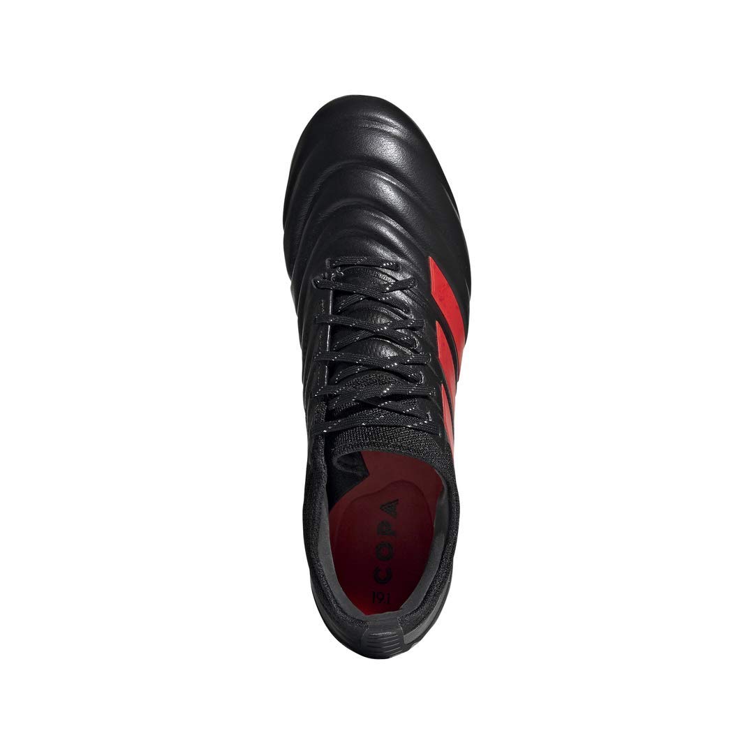 **adidas Copa 19.1 FG Cleat - Men's Soccer Cleats for Firm Ground, Black/Red, Size 6.6 - Perfect for Competitive Matches & Training**