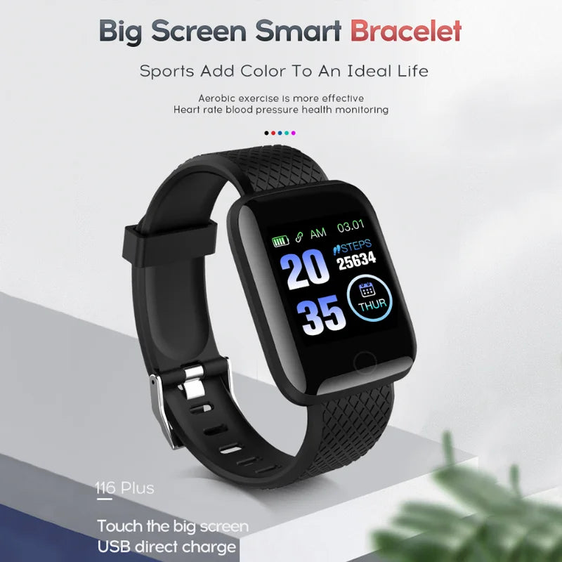 Smart Watch for Men with Blood Pressure Monitor, Waterproof Fitness Tracker for Sports & Outdoor Activities - Perfect for Running, Swimming & Daily Health Tracking