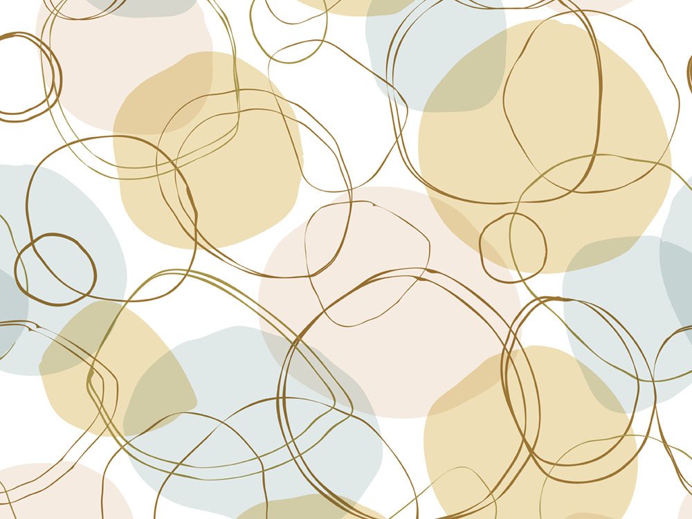 Wall26 Removable Wall Sticker & Mural - Bright Seamless Linear Pattern with Hand-Drawn Circles | Creative Window View Home & Wall Decor - 24x32 Inches - Perfect for Living Room, Bedroom, Nursery & Office Decoration