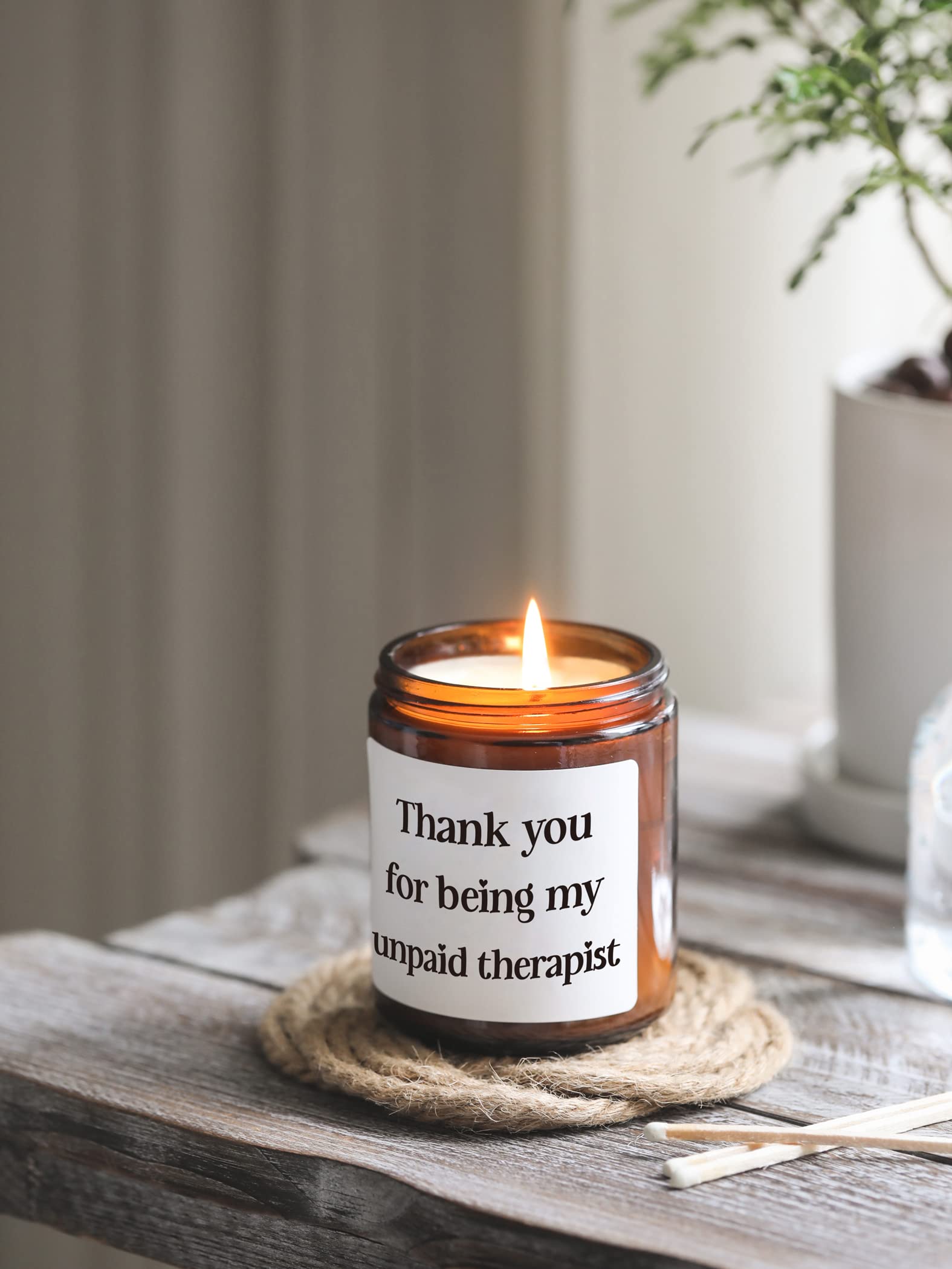 Lavender Scented Candles - Funny Thank You Gifts for Women, Nurses, Coworkers, Best Friends & Teachers | Friendship Birthday Present | Relaxing Aromatherapy for Home, Office & Spa
