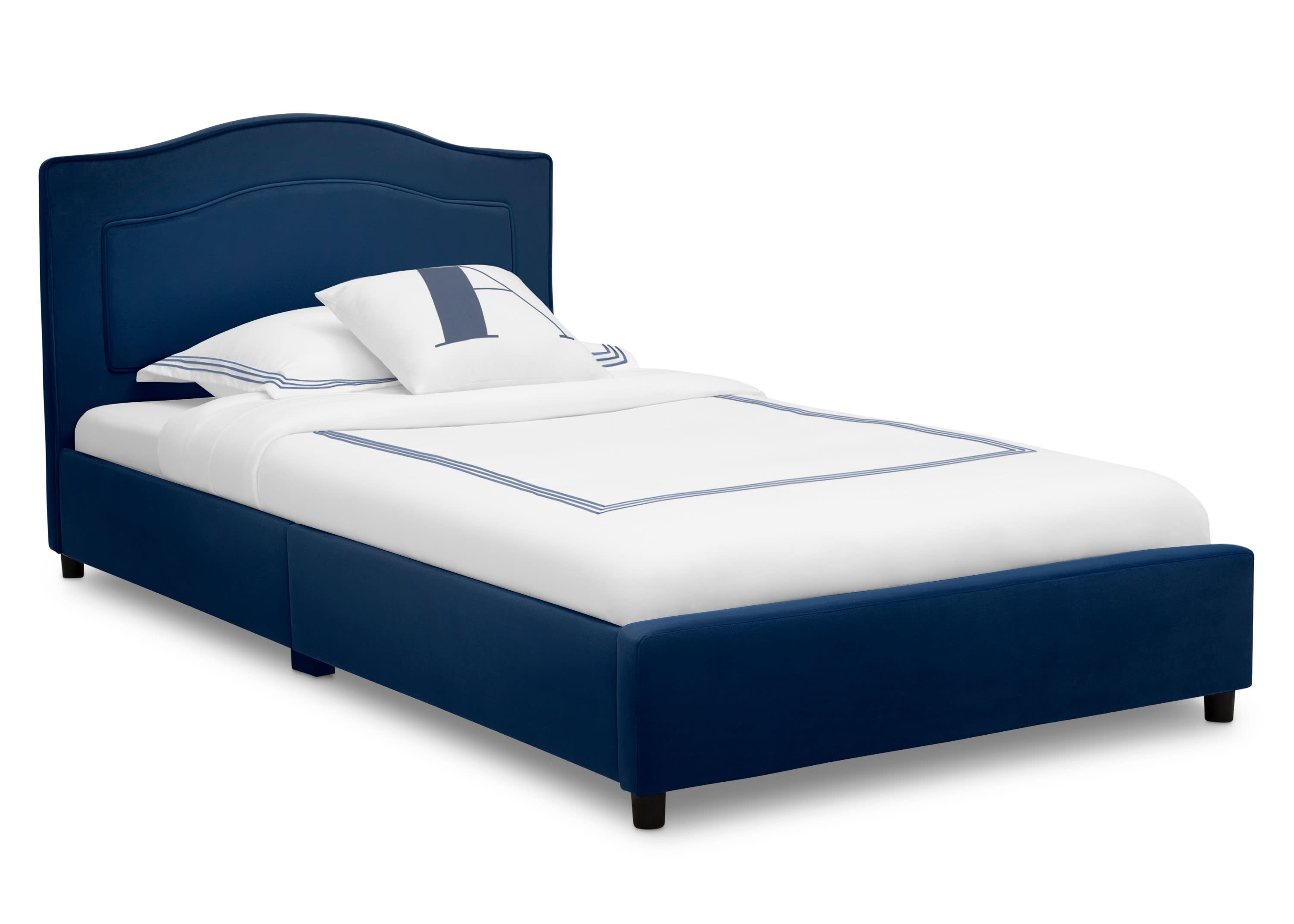 Comfortable Upholstered Twin Bed Frame with Headboard - Soft Fabric & Sturdy Wooden Base for Kids, Teens & Guest Rooms - Perfect for Small Spaces & Cozy Bedrooms