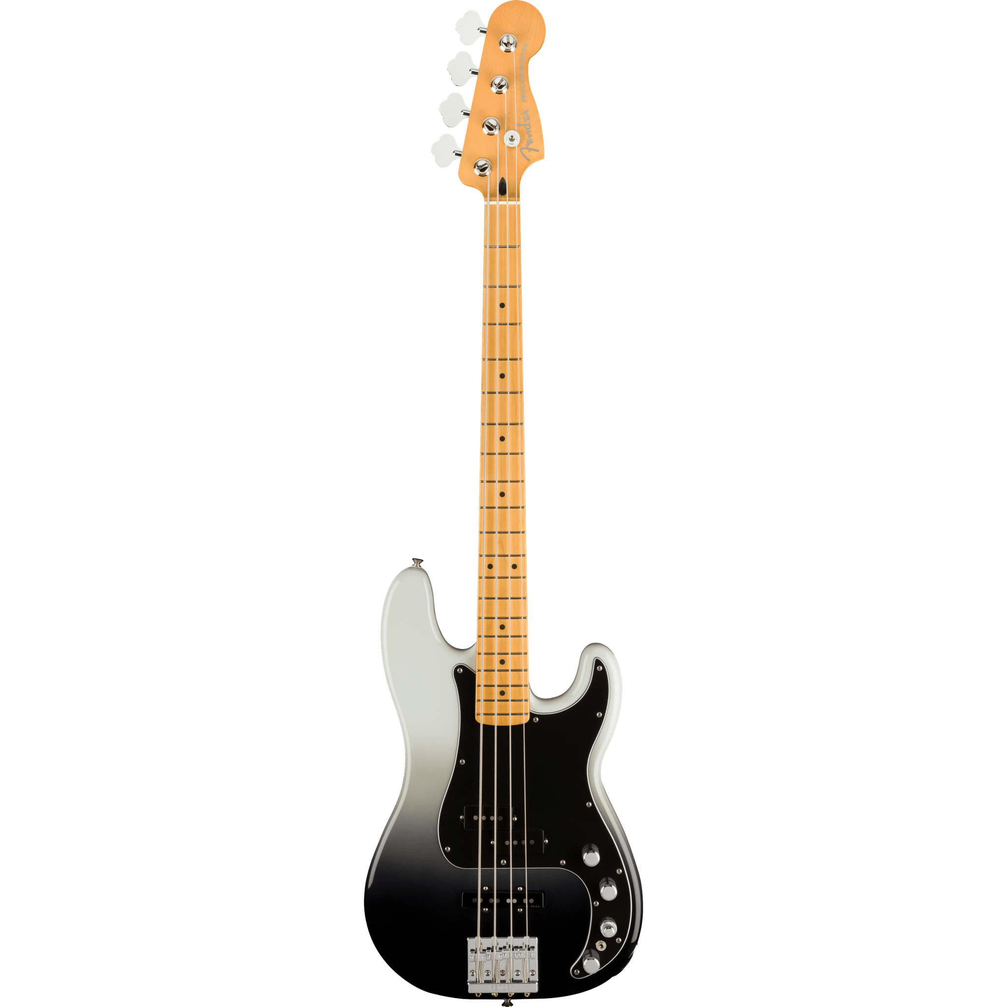 Fender Player Plus Precision Bass MN Electric Guitar - Silver Smoke Finish | Professional Bass Guitar for Live Performances & Studio Recording