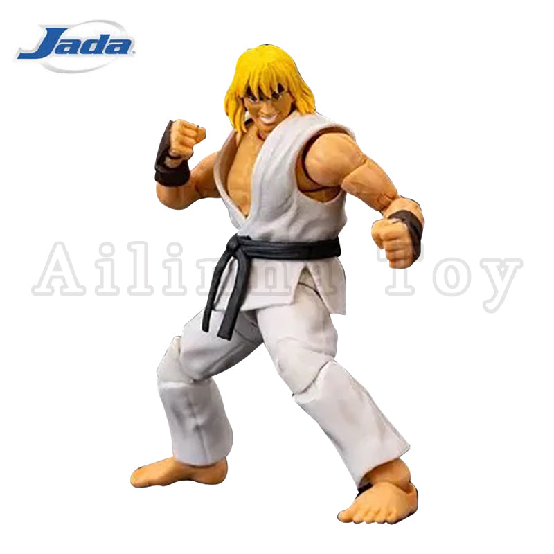 Jada Toys 1/12 Scale 6-Inch Ultra Street Fighter II Action Figure - Ken (Player 2) Collectible Fighting Game Character for Display & Play | Perfect for Gamers & Anime Fans