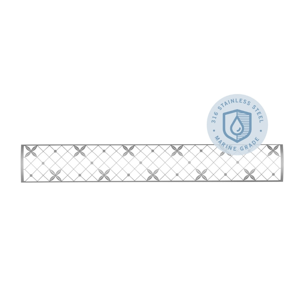 Infratech Motif C Series 2600W 48 Inch Marine Grade Electric Heater - Single Element with Traditional Fascia for Outdoor Patio, Deck & Boat Use