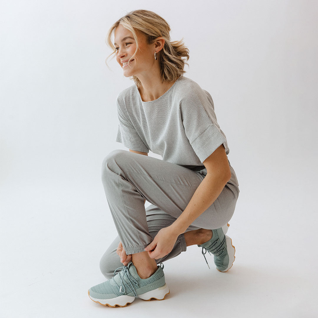 Everywhere Joggers for Women - Soft Heather Grey Lounge Pants for Running, Yoga & Casual Wear | Comfortable Athletic Sweatpants