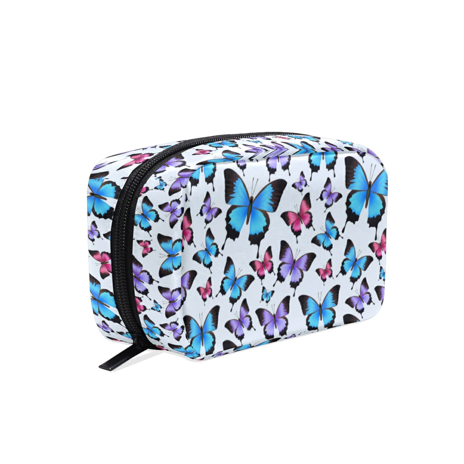 Trendy Butterfly Makeup Bag for Women - Travel Cosmetic Organizer with Compartments for Toiletries & Beauty Essentials