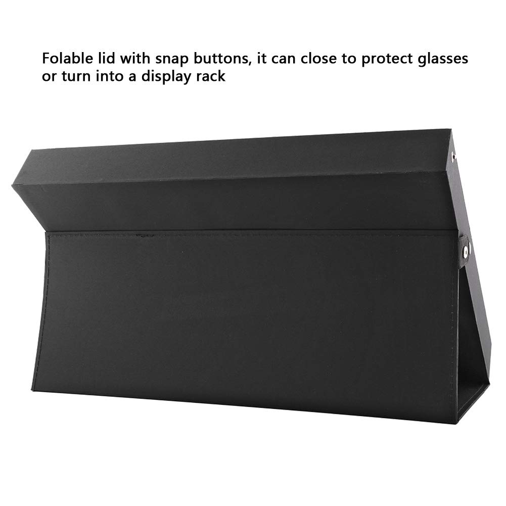 18 Grids Acrylic Glasses Display Stand - Sunglasses Storage Box & Jewelry Organizer with Watch Holder - Perfect for Eyewear Retail Stores, Home Organization, and Watch Collections