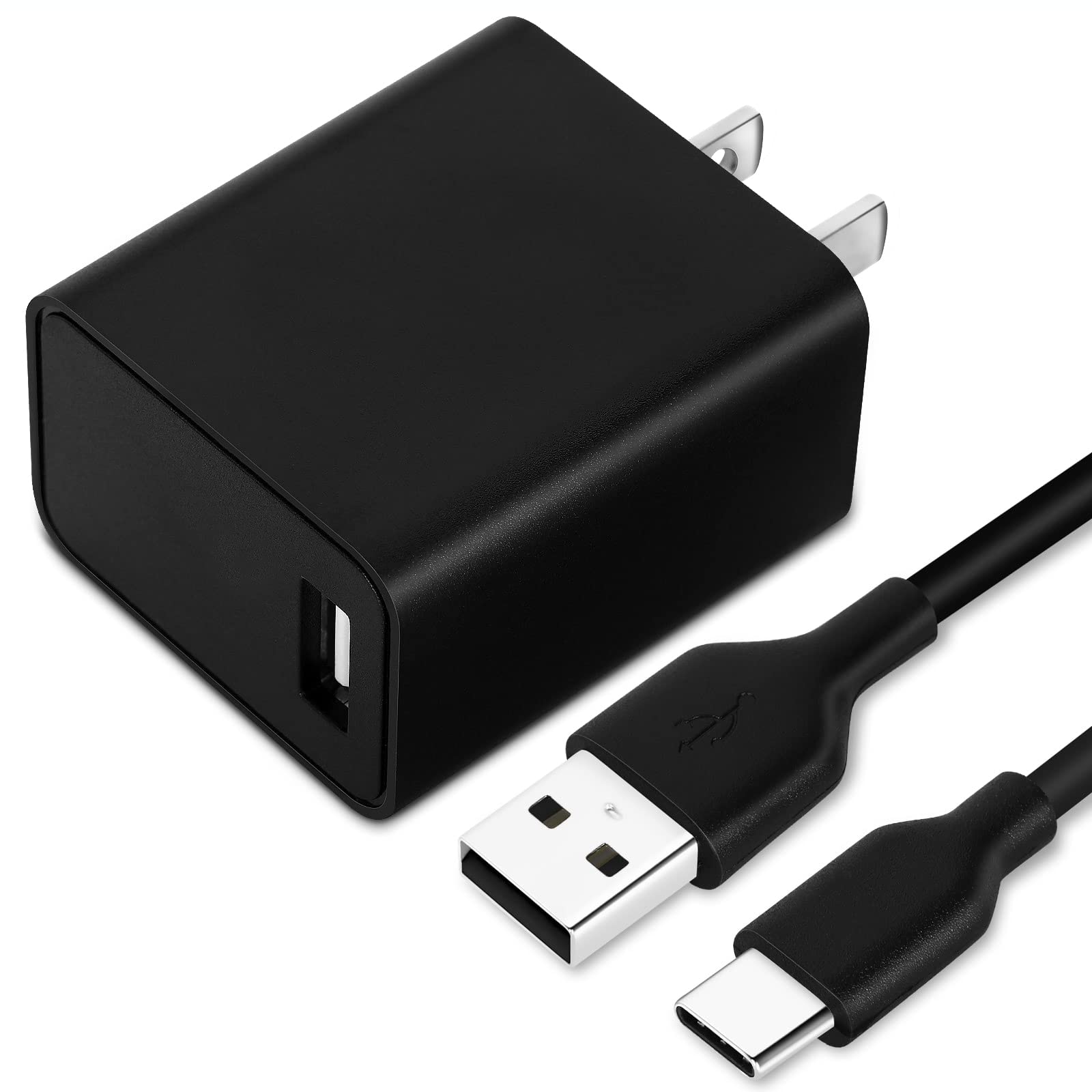 UL Listed 15W QC Fast Charging USB Wall Charger with 10ft Cord - Quick Charge Power Adapter for BLU View 2, Includes USB Type-C Cable - Perfect for Home, Office & Travel Charging Needs