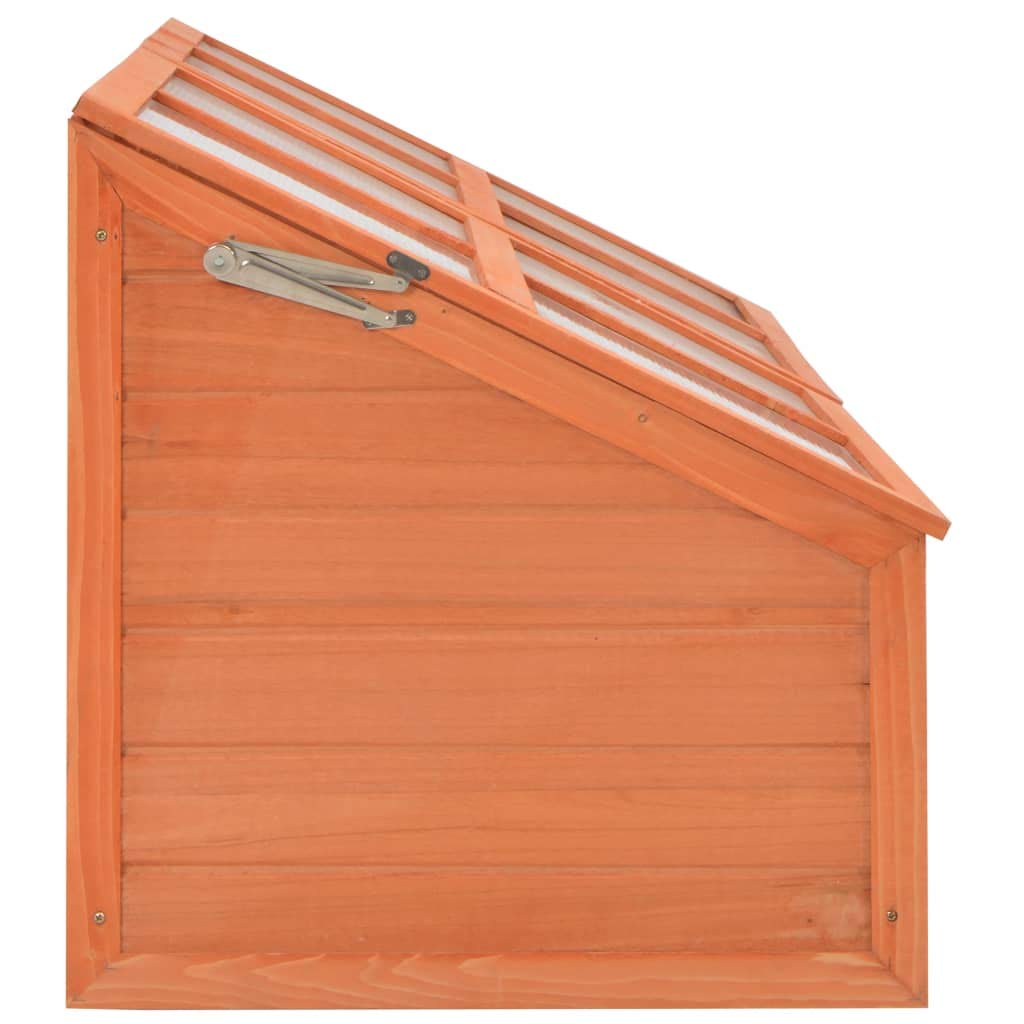 vidaXL Wooden Greenhouse with Polycarbonate Panels - Durable & Spacious 70.9