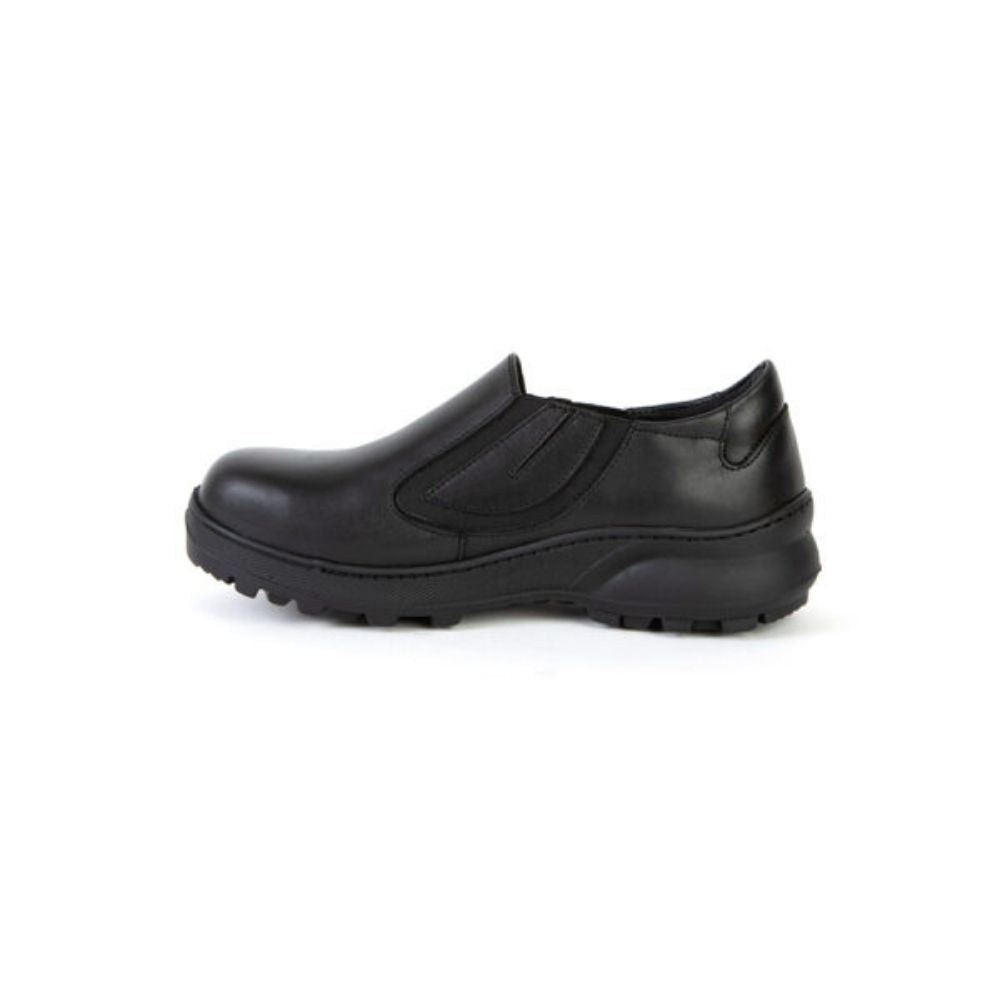 Feather Milan Women's Slip-On Steel Toe Safety Shoes - Black (140102) | Comfortable & Lightweight Work Shoes for Construction, Warehouse & Industrial Safety