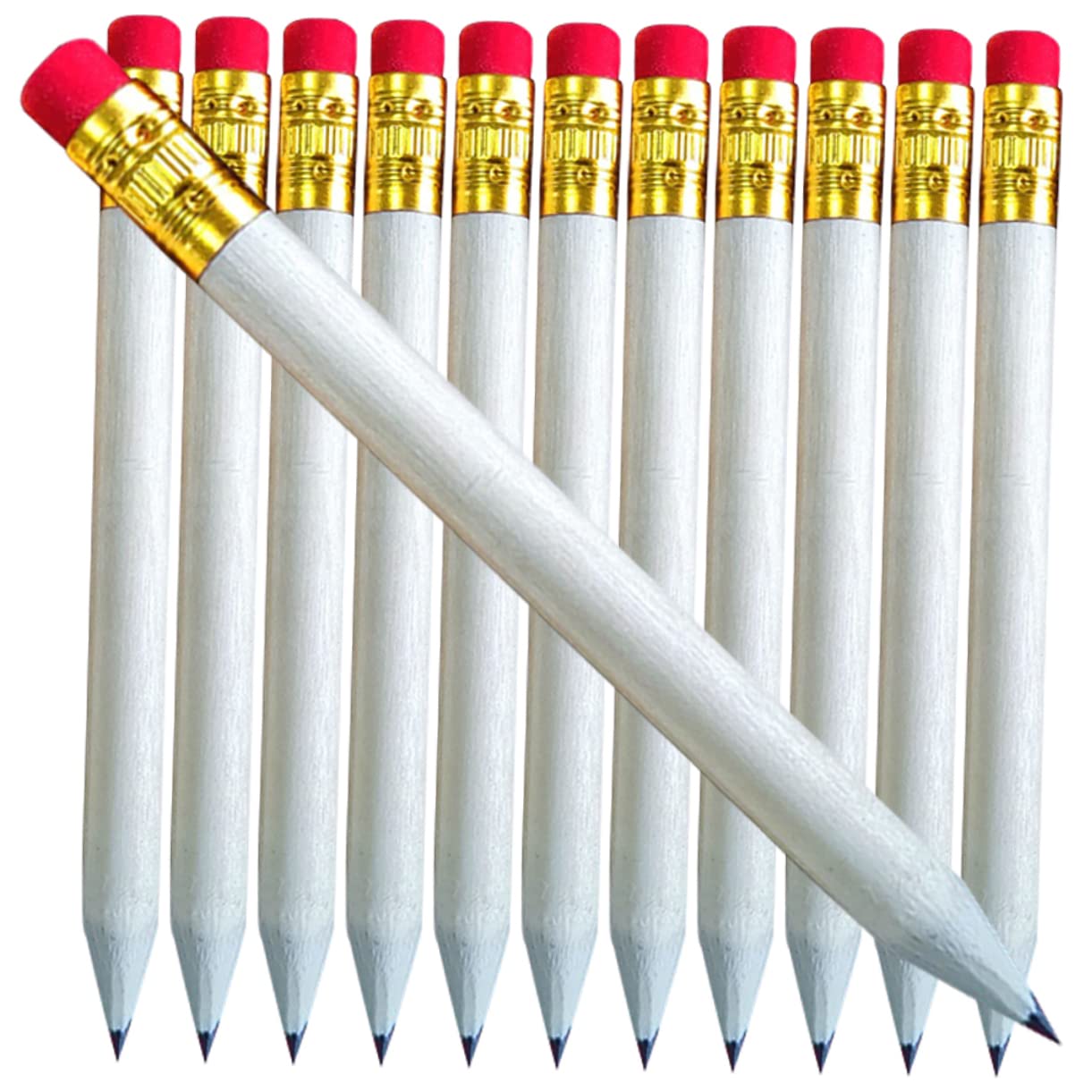 NUOBESTY 60PCS Small Wooden Log Pencils - Short Drawing Pencils for Artists & Sketching, Perfect for Art Classes, Sketchbooks, and DIY Craft Projects
