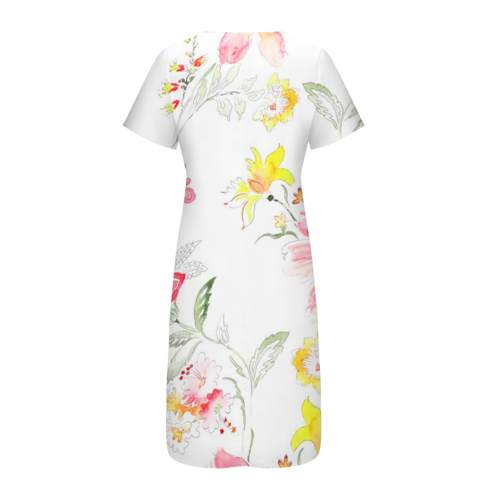 2023 Women's Floral V-Neck Long Sleeve Maxi Dress - Summer Casual Beach Dress for Women | Perfect for Vacations, Outdoor Parties & Boho Fashion