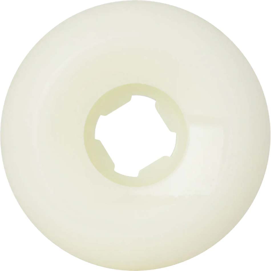 57mm 99A White Slime Balls Skateboard Wheels - High Performance Saucer Wheels for Street Skating, Park Tricks & Smooth Rides