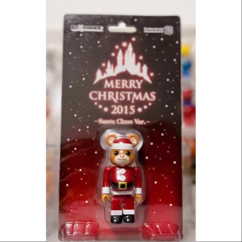 Limited Edition Be@rbrick MERRY CHRISTMAS 2015 Santa Claus Ver. 100% Collectible Figure - Perfect for Holiday Decor, Gift Giving & Anime Collections
