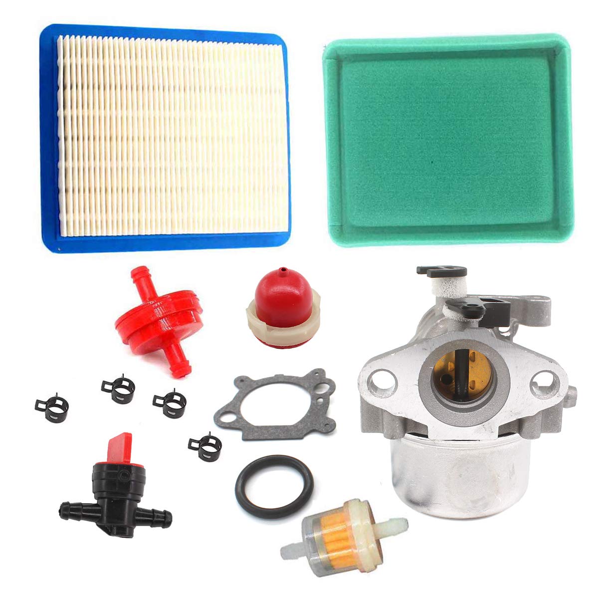 AISEN Carburetor Replacement for Craftsman 917.377070 & 917377070 Lawn Mower - Compatible with 6.5HP & 5.5HP Engines (Fits 123K02-0240-E1) - Includes Air Filter - Perfect for Lawn Maintenance & Small Engine Repair