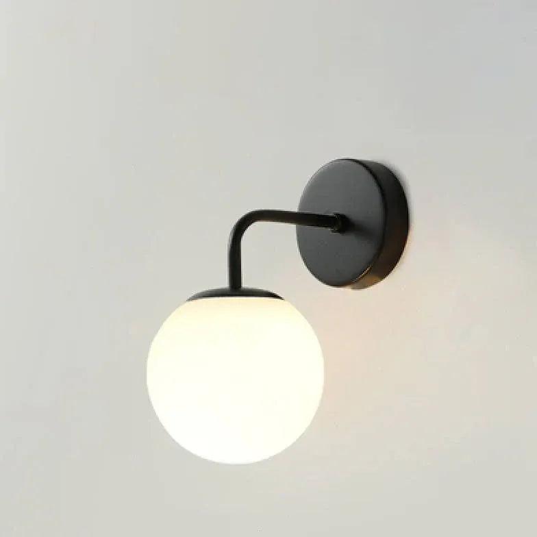 Clear Glass Sphere Wall Lights for Bedroom - Modern LED Night Light for Home Decor, Nursery, Living Room & Hallway