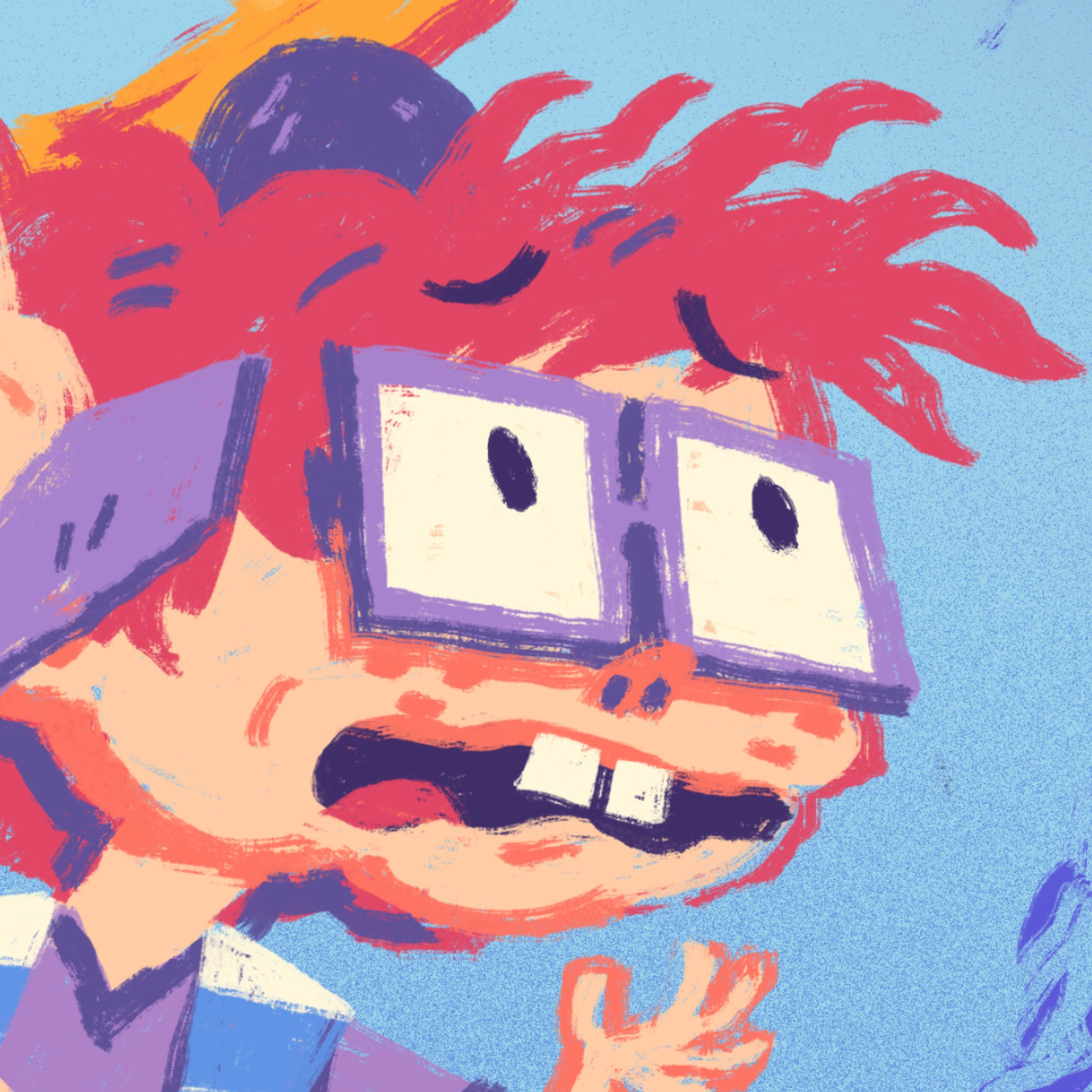 Rugrats Chanukah Poster - Classic 90s Cartoon Holiday Decor for Kids Room, Nursery, or Hanukkah Party Decoration