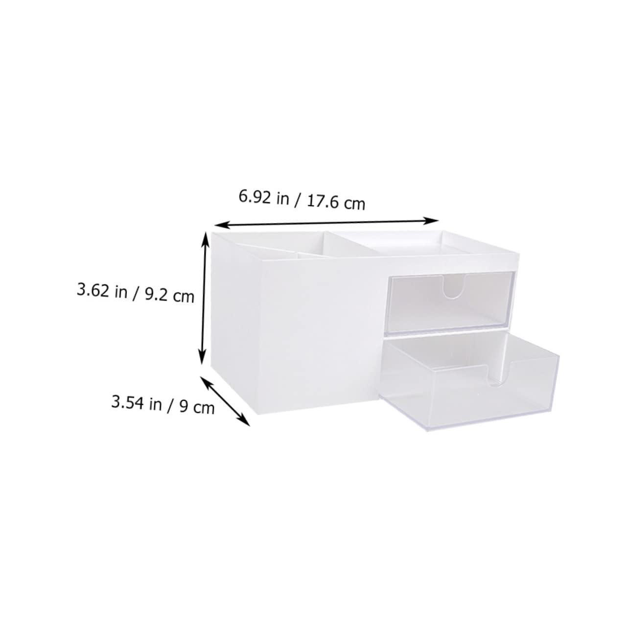 LIFKOME 1 Drawer Organizer for Skin Care & Makeup Storage - Lockable Cosmetic Cart with Adjustable Dividers - Perfect for Vanity, Bathroom & Travel Organization