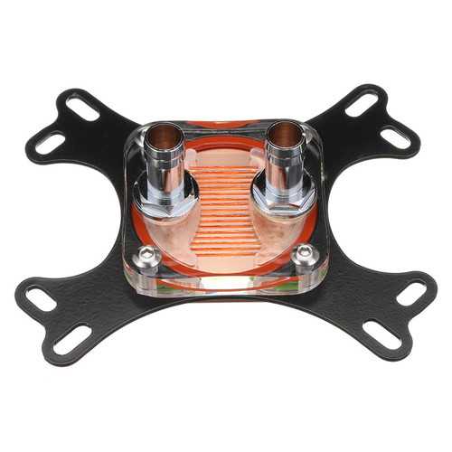 High Performance 50mm Copper Base CPU Water Cooling Block for AM4 Socket - Efficient Liquid Cooling Solution for Gaming PCs and Overclocking Rigs